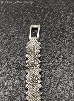 Vintage Women\'s Diamond Sterling Silver 925 Analog Quartz Watch Read Vintage Women main image 4