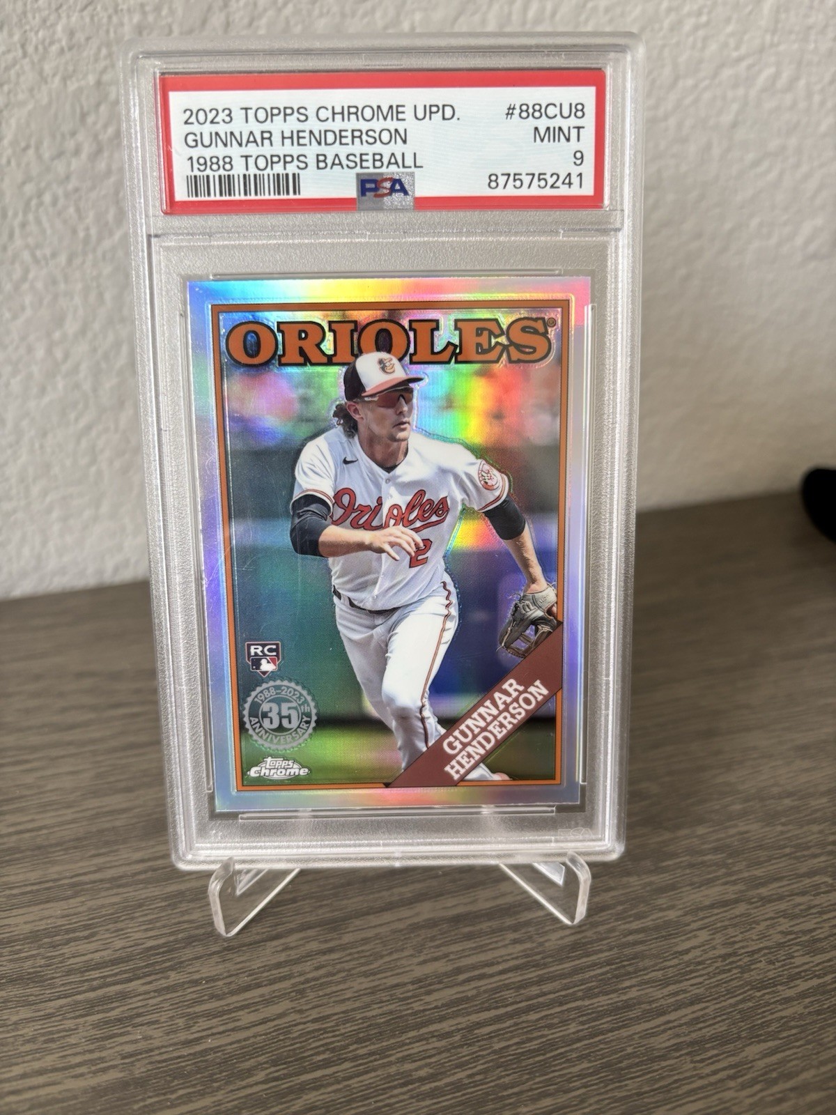 2023 Topps Chrome Update Series - 1988 Topps Baseball Gunnar Henderson PSA 9