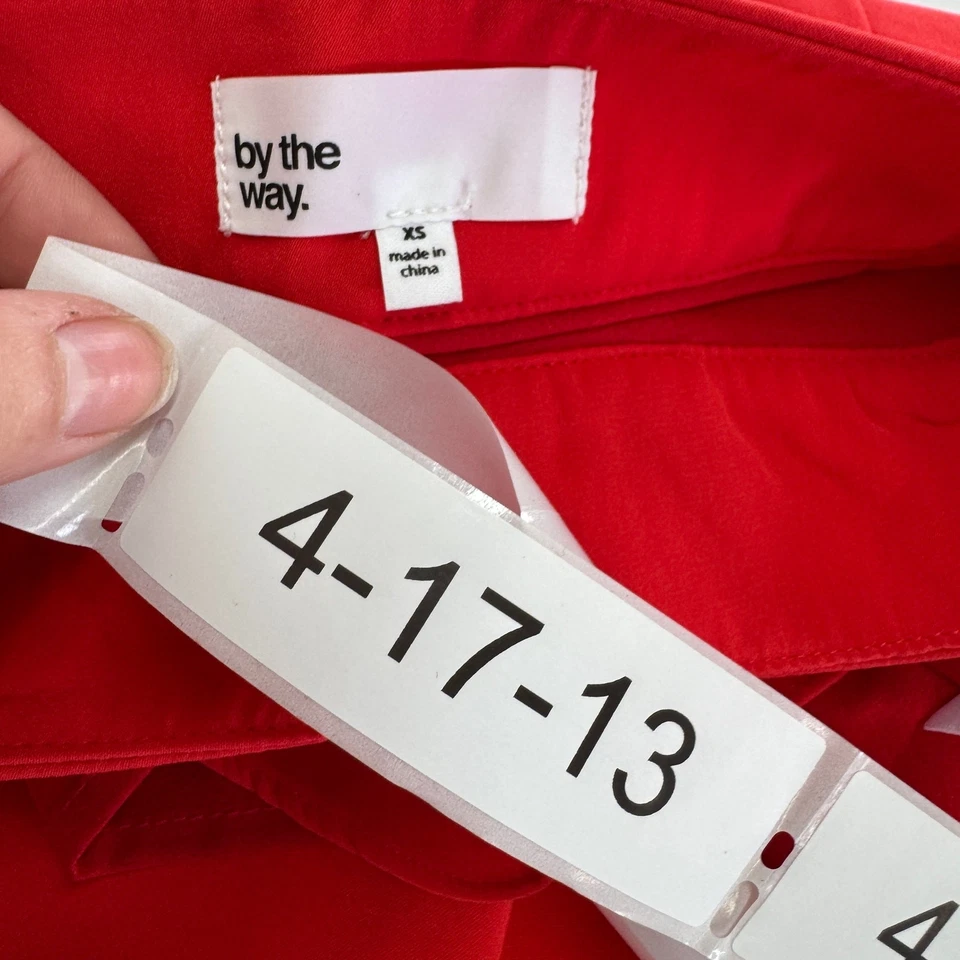 Falda By The Way Mujer X Pequeña Roja Volantes Corbata Cintura Mini REVOLVE Foto 3 de 4