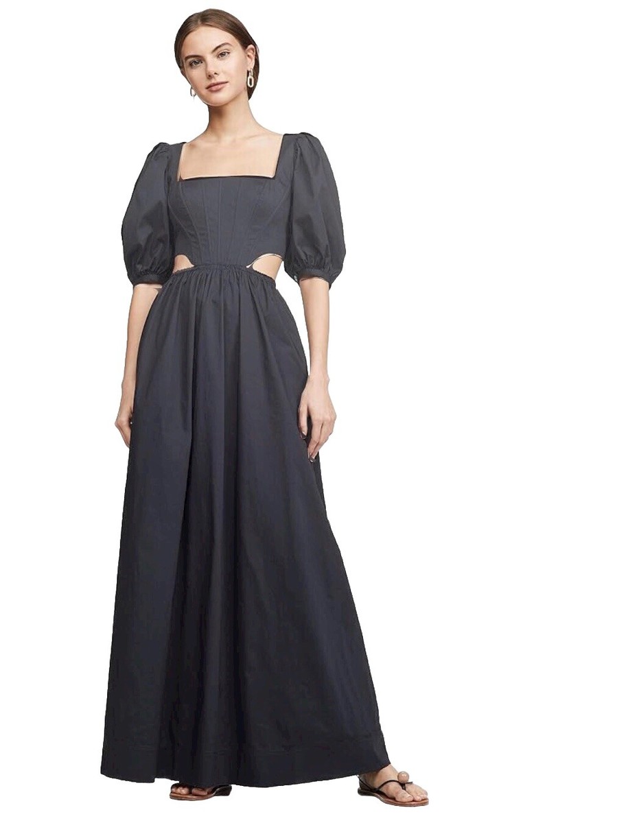 staud cotton dress STAUD, Wells Maxi Dress in White, Size 12