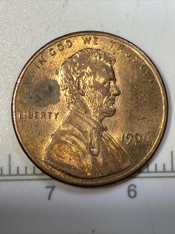1996 Lincoln Head Memorial Penny Proof Like Reverse Grease No Mint - Image 2 of 3