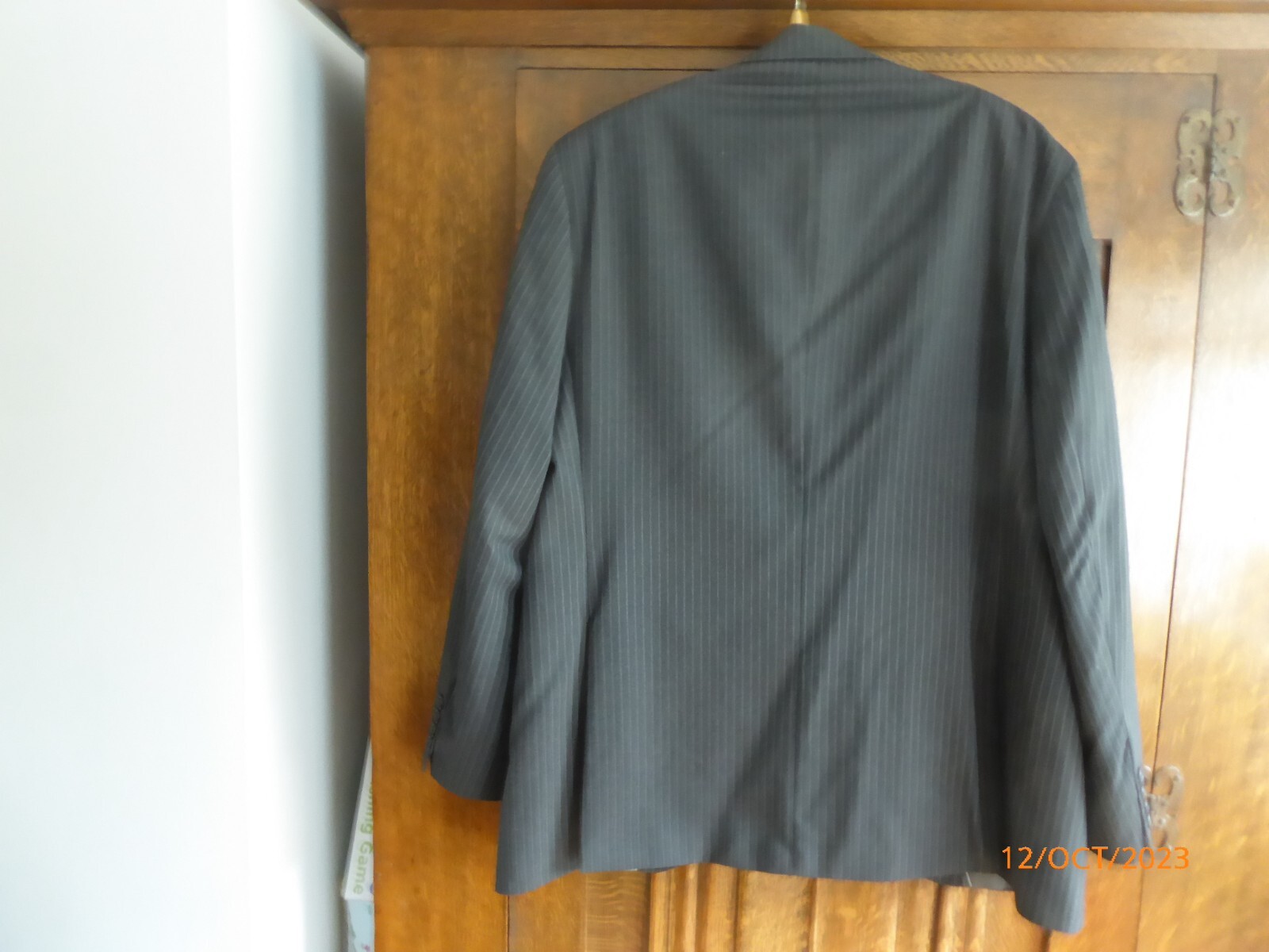 MENS MARKS AND SPENCER SIZE 42M CHARCOAL PINSTRIPE SUIT eBay