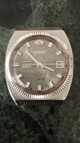 Orient Watch 70' nicht funktionsfähig Stahlgehäuse