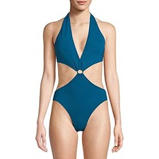 Vince Camuto Women's 185983 Monokini One Piece Swimsuit Marine Size 8