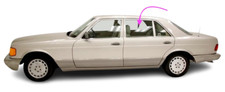 Fits: 1981-1991 Benz 300SD,300SE,300SEL Driver Side Rear Left Door Window Glass