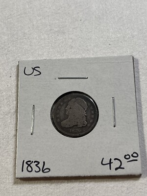 アメリカ1836年 50Cents 銀貨 キャップバスト アメリカ1836年 50Cents 銀貨 キャップバスト