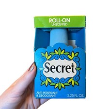 Vintage Secret Roll-on Deodorant Unscented Movie TV Theatrical Prop NOS
