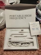 Houzzi Portable High Frequency Skin Therapy Facial Wand -New Open Box See Desc..