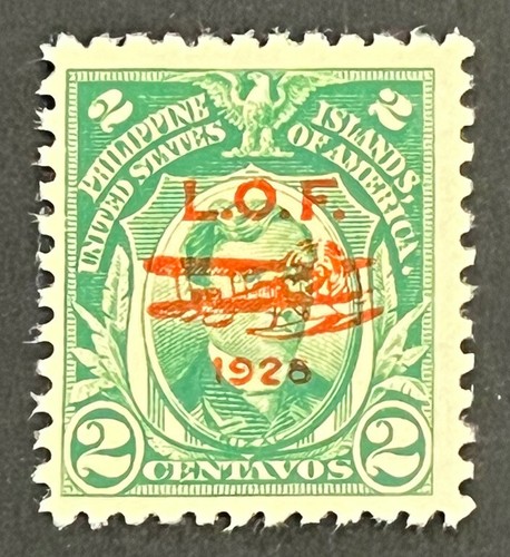 Travelstamps: 1928 US Philippines Stamps Scott #C18 2¢ L.O.F. Mint No Gum MNG