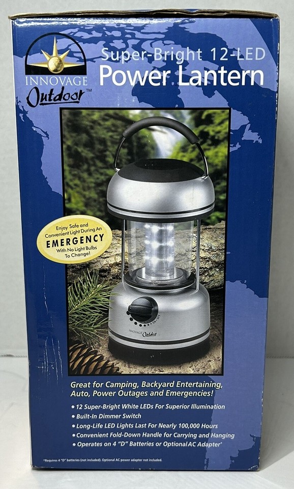 Innovage Outdoor SuperBright 12 LED Power Lantern Brand New Camping