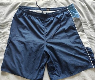 Used Vintage Mens QUIKSILVER swim shorts Blue XL Good Condition RRP£60