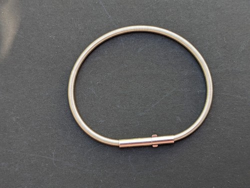 Armreif, Spirale aus 925 Silber, 2mm, mit Clipverschluss 19 cm - Bild 3 von 3