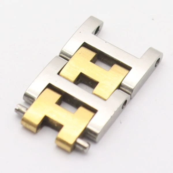 HERMÈS HERMES Originale 2 Link Orologio Uomo Cinturino Bracciale Ricambi Combo Colore 12mm #2