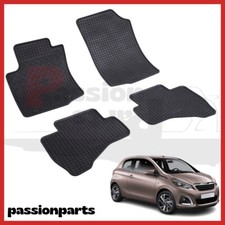 TAPPETI IN GOMMA PEUGEOT 108 DAL 2014 IN GOMMA TAPPETINI SU MISURA KIT 4 PEZZI