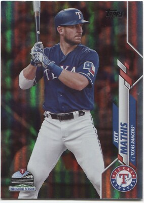JEFF MATHIS 2020 Topps Series 2 RAINBOW FOIL - TEXAS RANGERS - #645 | eBay