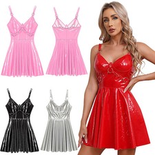 Womens Dress Short Mini Sexy Slip Dresses Carnival Clubwear V Neck Performance