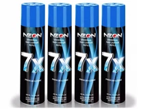 4 Can Neon 7X Refined Butane Lighter Gas Fuel Refill 300 mL 10.14oz