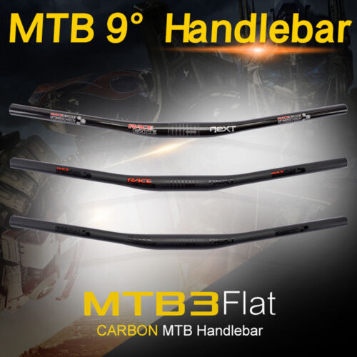 MTB Racing Full Carbon Handlebar Bicycle 31.8*690-760mm Mountain Bike Flat Bar - Picture 1 of 13