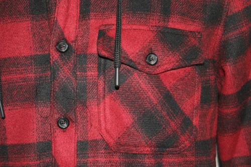 Peached Bonded Flannel Plaid Jacket 