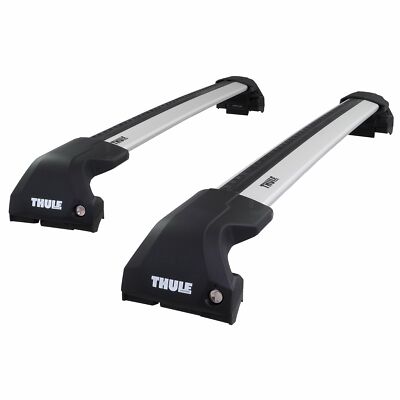 Thule WingBar Edge Silver Aluminium Roof Bars to fit Kia Ceed Estate 18-25  Rails UK