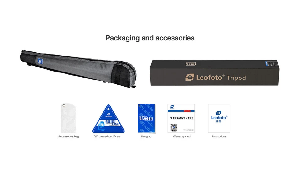 Leofoto Monopod MPQ-405C 5-Section CF Waterproof Leg Locks with Case - Image 4 of 4