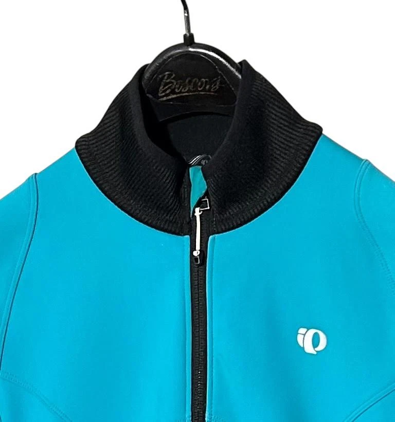 Велосипедная куртка PEARL IZUMI Elite женская (S) бирюзовая/черная мягкая подкладка 180 на молнии - Изображение 3 из 4