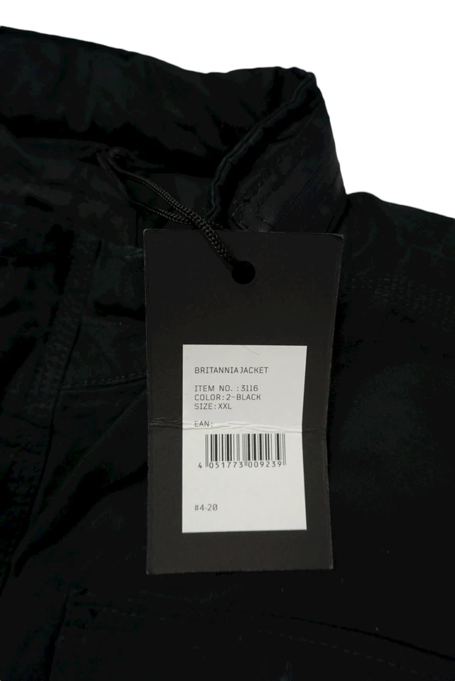 Chaqueta para hombre Brandit Britannia, negra (negra 2). 2XL Reino Unido Foto 3 de 4