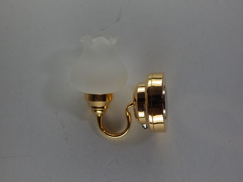 Heidi Ott#YL2606  Dollhouse Miniature Light 1:12 Scale LED Battery Wall Lamp