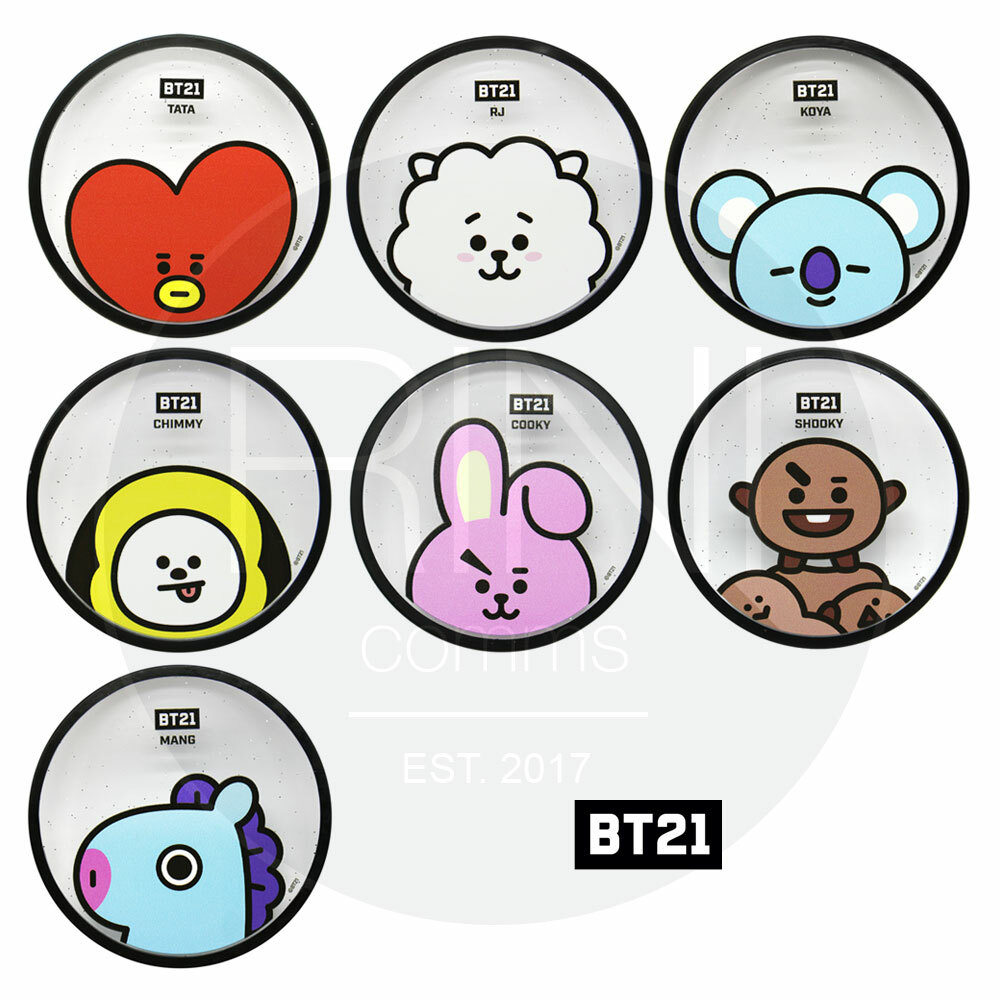 BTS BT21 Official Authentic Goods Coaster By YUYU + Tracking