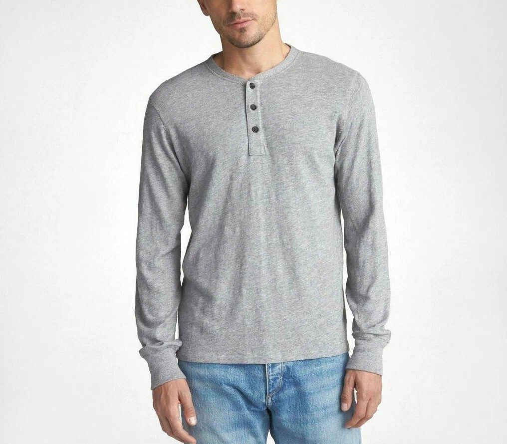 Men's Grey Henley Shirts