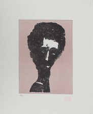 Mark TOBEY : Contre-jour Rose, Lithographie originale signée
