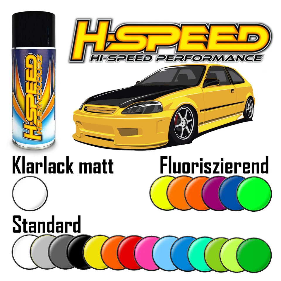 H-SPEED Lexanfarbe Sprühlack Polycarbonatlack 150ml Car Paint RC Racing Color
