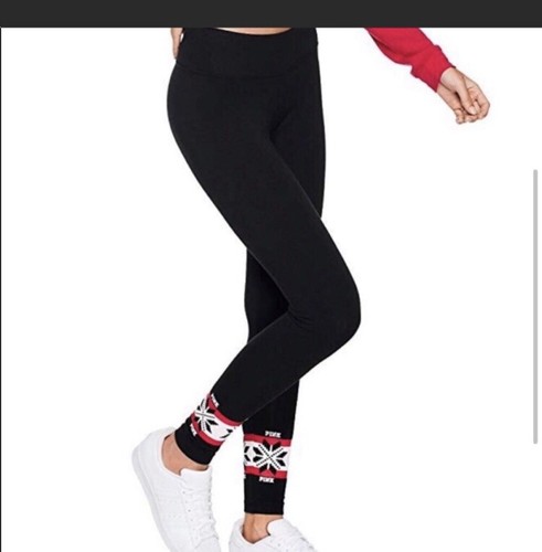 VS Pink fair isle snowflake Leggings | eBay