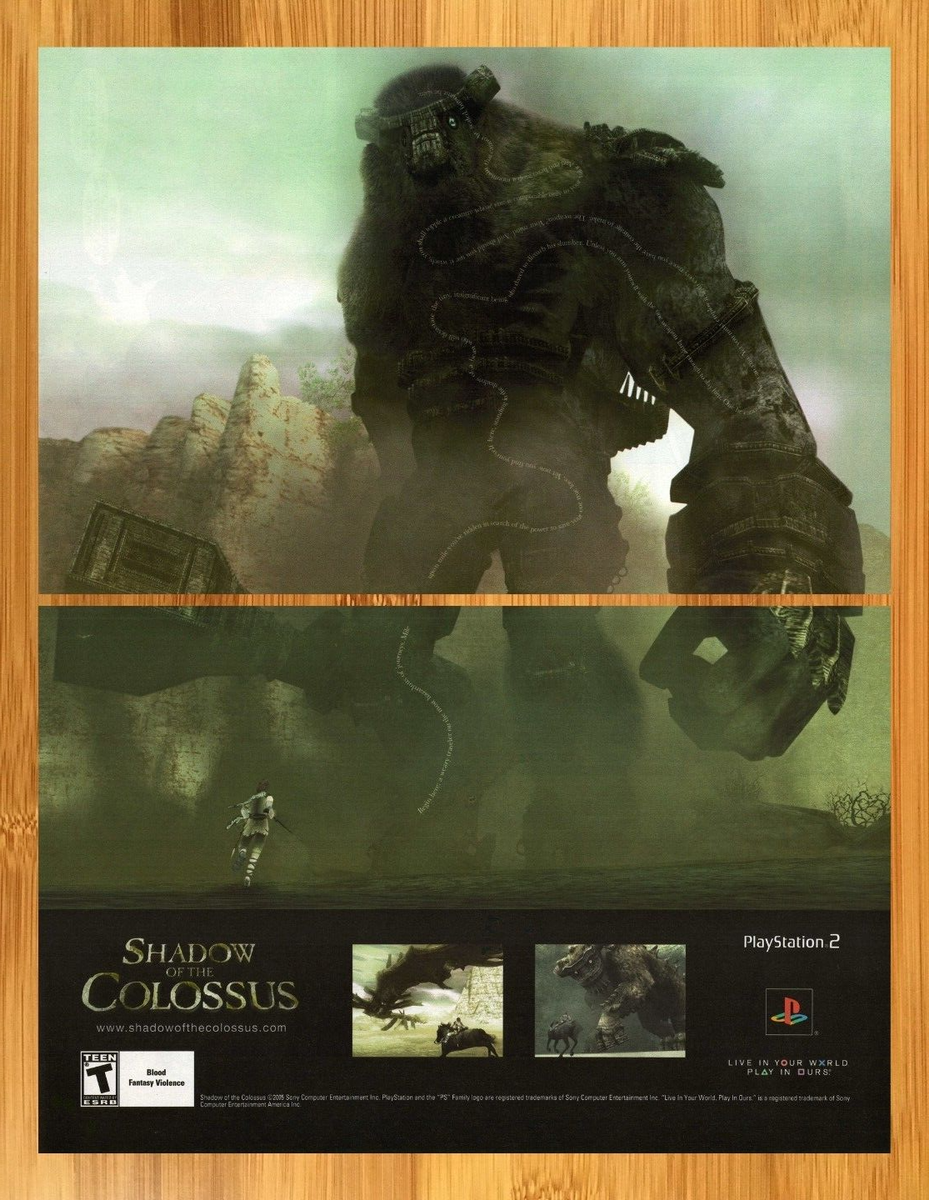 2005 Shadow of the Colossus PS2 Print Ad/Poster Official Art Last