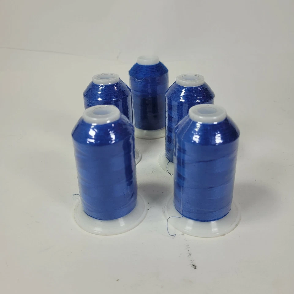 Lot of 5 Gutermann Sewing Thread Miniking Overlocking Thread 1000M Col 251 Blue - Image 4 of 4