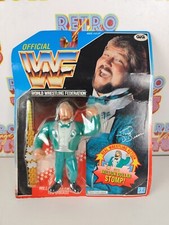 MILLION DOLLAR MAN TED DIBIASE STOMP WWF WRESTLING 1990 MOC BLUE CARD GIG HASBRO