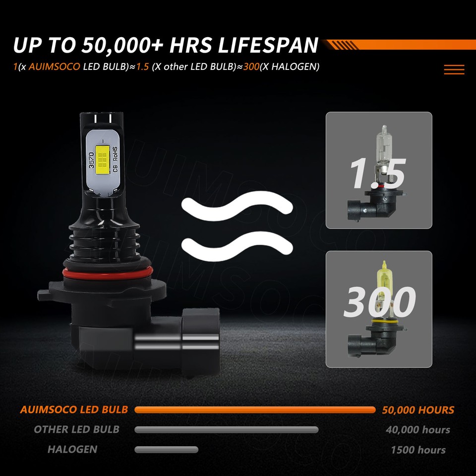 For Volvo C30 20072013 4x Combo 9005 H11 LED Headlight Bulbs High Low