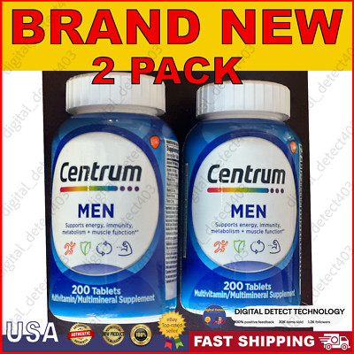 Centrum Men Multivitamins with Vitamin D3,B Vitamins Antioxidant -200ct EX-10/25