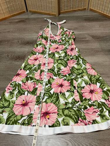 Speechless Sleeveless Hawaiian Luau Dress Size 3 Pink Green and White Cotton h28 - Picture 3 of 6