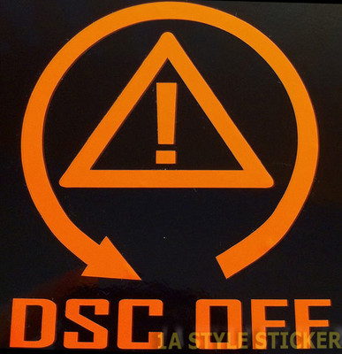 2x DSC OFF Aufkleber Winterauto dsc Sticker Achsensperung Differentialspere 93
