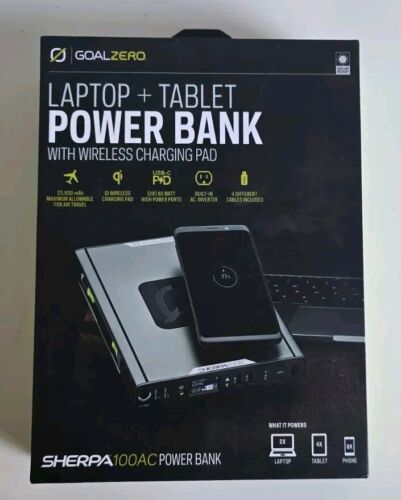 GoalZero SHERPA 100AC Laptop + Tablet Power Bank w/ Charging Pad 22050
