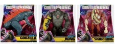  3 Godzilla x Kong The New Empire Giant 11" Figures Godzilla King Kong Skar King