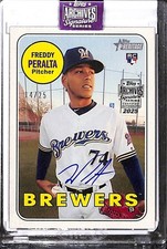 2025 Topps Archives Signature Series Active Freddy Peralta 14/25