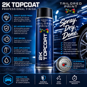 For FORD G6 IVORY 2K Direct Gloss Aerosol Spray Paint No Lacquer Needed