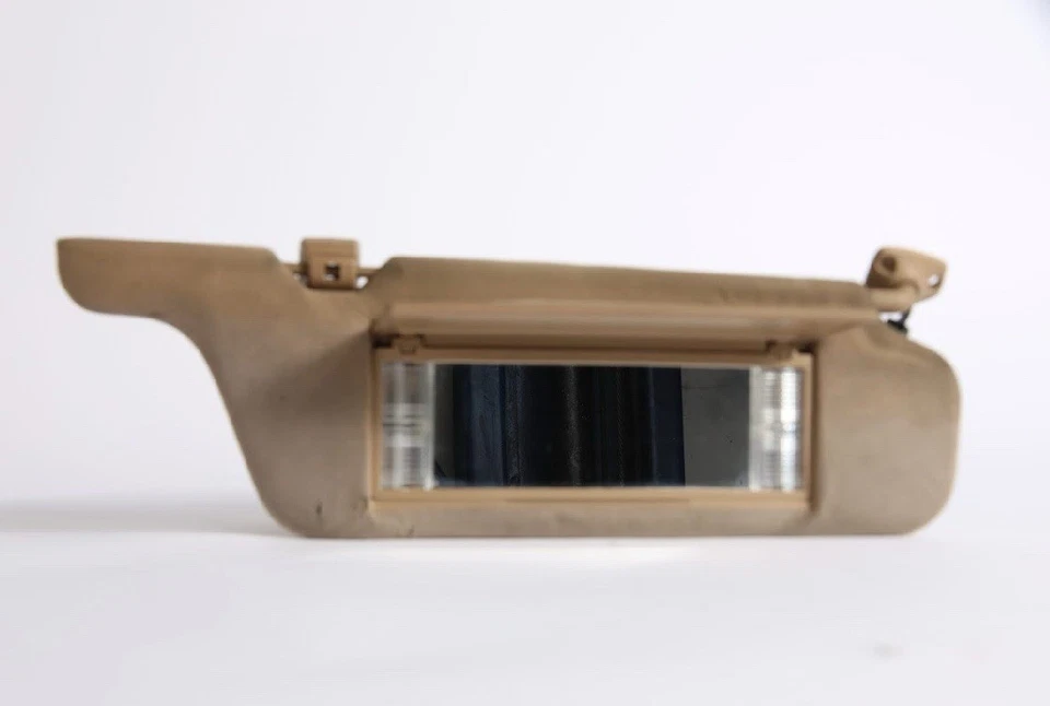 1992 - 96 Jaguar XJS Convertible Sunvisor Set Tan Cloth with Lights Mirrors - Изображение 4 из 4