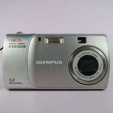 Olympus Digital Camera Camedia C-310 Zoom 3.2MP Silver Tested