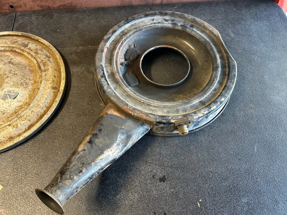 LIMPIADOR DE AIRE SNORKEL CHEVY 4BBL 350 396 CAMARO CHEVELLE NOVA de colección de fábrica Foto 3 de 4