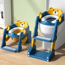 2-in-1 Potty Training Seat Potty Chair, Toddler Toilet Seat with Step Stool...