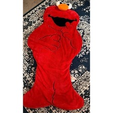Sesame Street faux fur Elmo cozy soft snuggle tail sleeping bag 58 inches