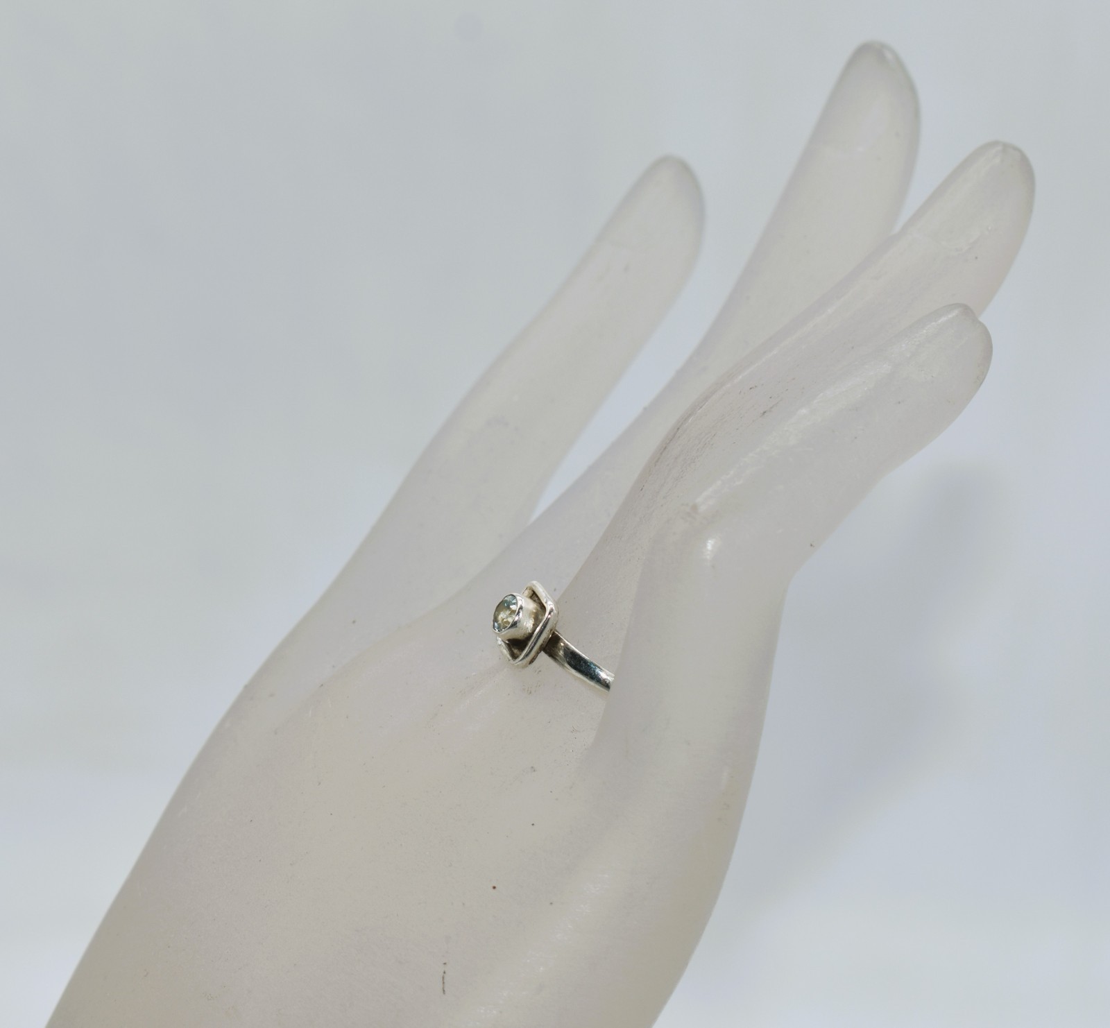 Sky Blue Topaz Sterling Silver Stackable Ring Siz… - image 13